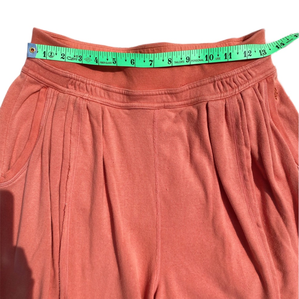 FP Movement Orange Rava Wide Leg Patchwork Terry Pants Medium - Picture 6 of 12